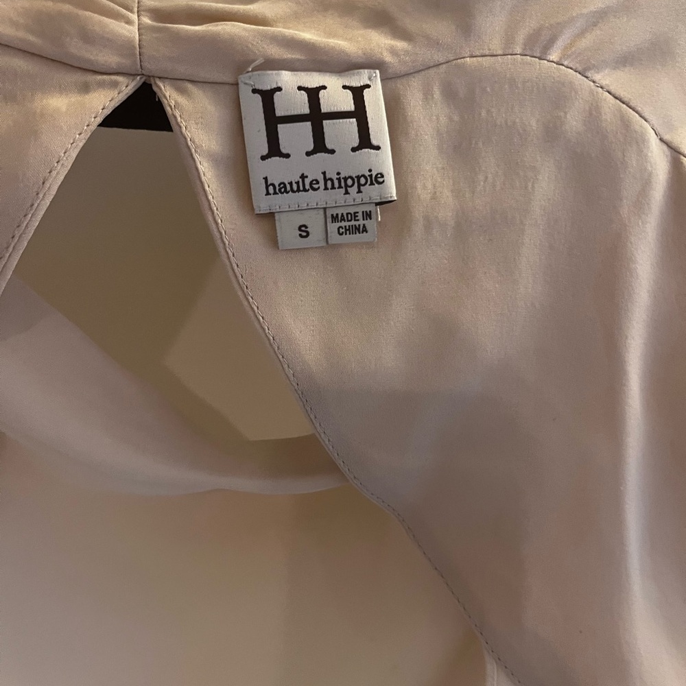 Haute Hippie Cream Blouse - Picture 2 of 5